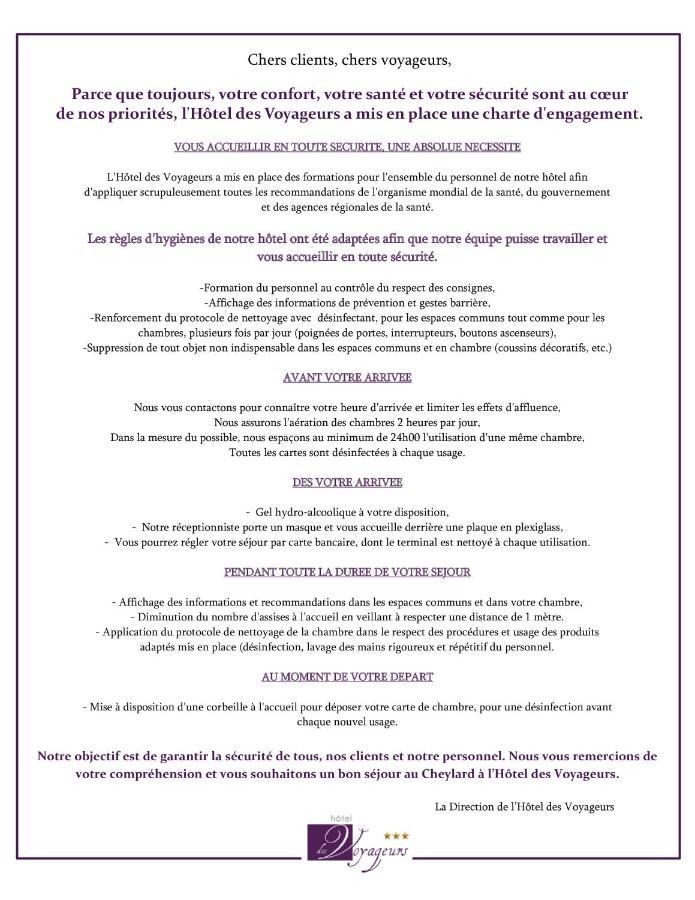 Hotel-Restaurant Des Voyageurs Le Cheylard Eksteriør bilde